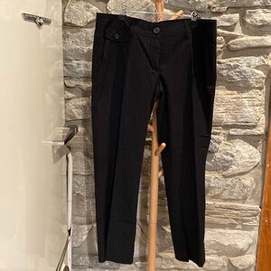 Navy Pinstripe Pants